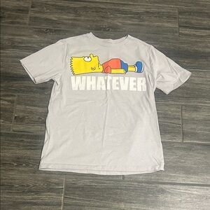 Kids Gray Bart Simpson 'Whatever' T-Shirt